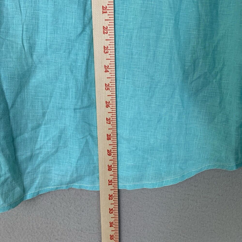 Tommy Bahama Shirt Mens XL Green Linen Casual Beach Resort Dadcore Preppy - Picture 7 of 7